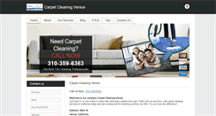 Desktop Screenshot of carpetcleaningvenice.com